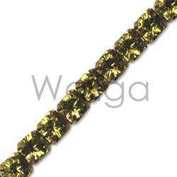 Rhinestone Chain Khaki