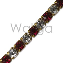 Rhinestone Chain Ruby Crystal