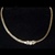 Gold 18" Necklace with Crystal Pendant