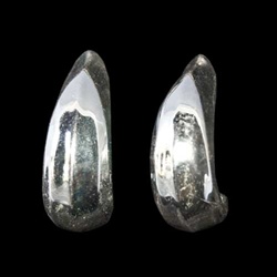 Lg Silver Plate Earrings