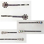 Assorted Crystal Bobby Pins