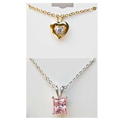 Wholesale Assorted CZ Pendant Necklaces