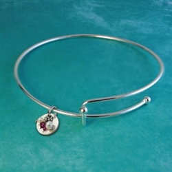 Pearls and Bead Disk Charmed Bracelet