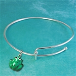 Green Frog Charmed Bracelet