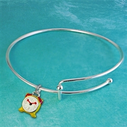 Alarm Clock Charmed Bracelet