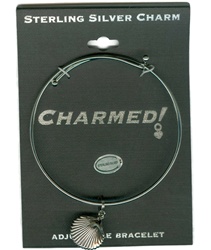Sterling Silver, Charmed Bracelet, Exclusive Waliga Original! Scallop Shell