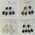 Wholesale Sterling Silver Gemstone Earrings Beautiful 8mm gemstones set in sterling silver, crystal quartz, black onyx, tiger eye & garnet.