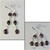 Wholesale Sterling Silver Gemstone Earrings Beautiful 8mm gemstones set in sterling silver, amethyst, 1 1/2" & 1"