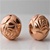 Rose Copper Coated Beads