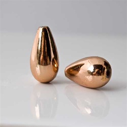 Copper Coated Beads Tear Drop