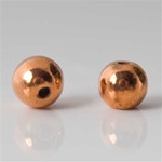 Round Smooth Copper Coated Beads