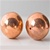 Round Smooth Copper Coated Beads