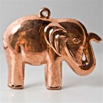 Elephant Copper Coated Beads