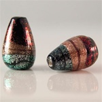 Dichroic Glass Beads</b> Drop Shape