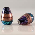 Dichroic Glass Beads</b> Drop Shape