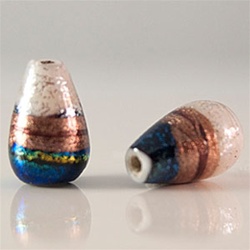 Dichroic Glass Beads</b> Drop Shape