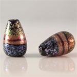 Dichroic Glass Beads</b> Drop Shape