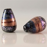 Dichroic Glass Beads</b> Drop Shape