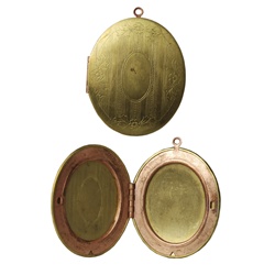 Vintage Oval Fancy Locket - 48mm x 38mm
