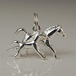 Sterling Silver Charm Horse & Pony