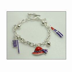 Red Hat Charm Bracelet